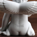 Zdjęcie produktu Anioł dmuchający -  grawerowana porcelanowa figurka Rosenthal z personalizacją