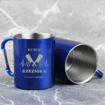 Zdjęcie produktu Kubek Rzeźnika - grawerowany kubek personalizowany z karabińczykiem