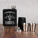 Zdjęcie produktu Kierowca Bombowca - grawerowana piersiówka Schwarzwolf z personalizacją w zestawie z kieliszkami