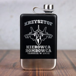 Zdjęcie produktu Kierowca Bombowca - grawerowana piersiówka Schwarzwolf z personalizacją w zestawie z kieliszkami