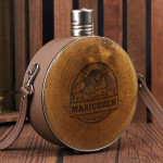 Zdjęcie produktu Przygody - grawerowana wódka Dębowa Polska w manierce z personalizacją