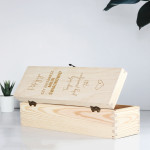 Zdjęcie produktu Powiedz Tak - grawerowana skrzynka na wino z personalizacją dla świadkowej