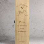 Zdjęcie produktu Bez Ciebie Nie Idę - grawerowana skrzynka z przyborami barmańskimi dla świadkowej