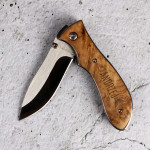 Zdjęcie produktu Grawerowany nóż Schwarzwolf z personalizacją dla wędkarza