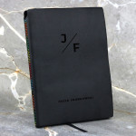 Zdjęcie produktu Grawerowany notatnik czarny lub niebieski z personalizacją dla niego