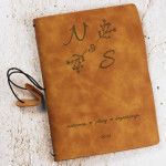 Zdjęcie produktu Planer Ślubny - grawerowany notatnik z personalizacją brązowy