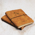 Zdjęcie produktu Grawerowany notatnik brązowy z ekoskóry dla niego