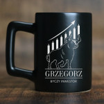 Zdjęcie produktu Byczy Inwestor - grawerowany kubek z personalizacją