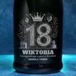 Zdjęcie produktu Dorosłość - grawerowane prosecco na osiemnastkę