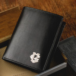 Zdjęcie produktu Monogram Wallet - personalizowany portfel skórzany z monogramem wykonanym ręcznie ze srebra