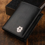 Zdjęcie produktu Monogram Wallet - personalizowany portfel skórzany z monogramem wykonanym ręcznie ze srebra