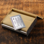 Zdjęcie produktu Monogram Wallet - personalizowany portfel skórzany z monogramem wykonanym ręcznie ze srebra