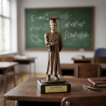 Zdjęcie produktu Statuetka absolwenta z tabliczką - pamiątka ukończenia szkoły
