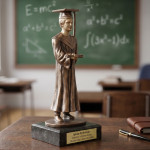 Zdjęcie produktu Statuetka absolwenta z tabliczką - pamiątka ukończenia szkoły