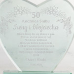Zdjęcie produktu Szklane serce z okazji rocznicy ślubu
