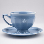 Zdjęcie produktu Personalizowana filiżanka kombi Rosenthal Maria en Vogue Blue z monogramem