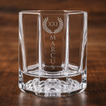 Zdjęcie produktu Personalizowany zestaw 2 kryształowych szklanek do whisky Rosenthal Versace Crystal Lumiere - Grawer Rzymski
