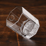 Zdjęcie produktu Personalizowany zestaw 2 kryształowych szklanek do whisky Rosenthal Versace Crystal Lumiere - Grawer Rzymski