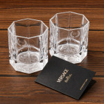 Zdjęcie produktu Personalizowany zestaw 2 kryształowych szklanek do whisky Rosenthal Versace Crystal Lumiere - Grawer Rzymski