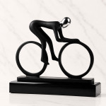 Zdjęcie produktu Personalizowana statuetka kolarza – pamiątka trasy i wyniku