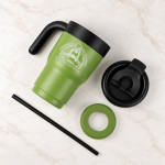 Zdjęcie produktu GO! 530 – personalizowany kubek termiczny z uchwytem i słomką