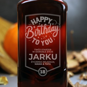 Happy Birthday - grawerowana whisky Ballantine's na urodziny