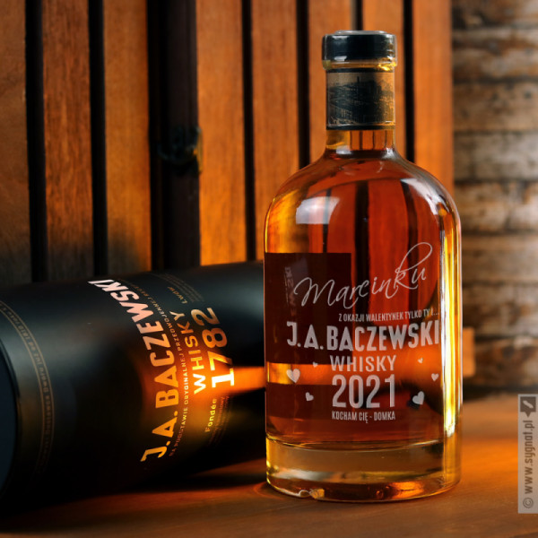 Ty i J.A. Baczewski - grawerowana whisky z personalizacją dla ukochanej osoby