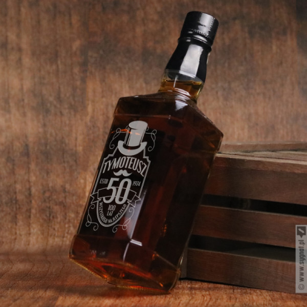 Grawerowana whiskey Jack Daniel's z personalizacją na urodziny