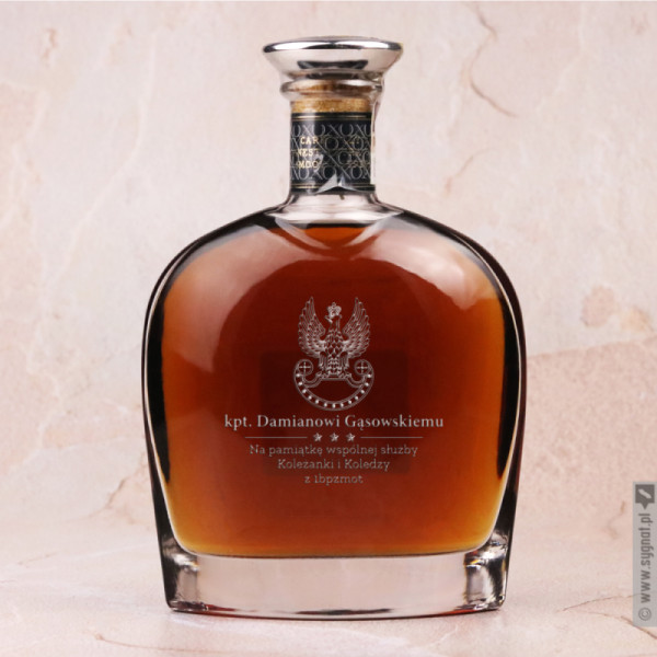 Orzeł - personalizowana brandy Pliska XO dla wojskowego