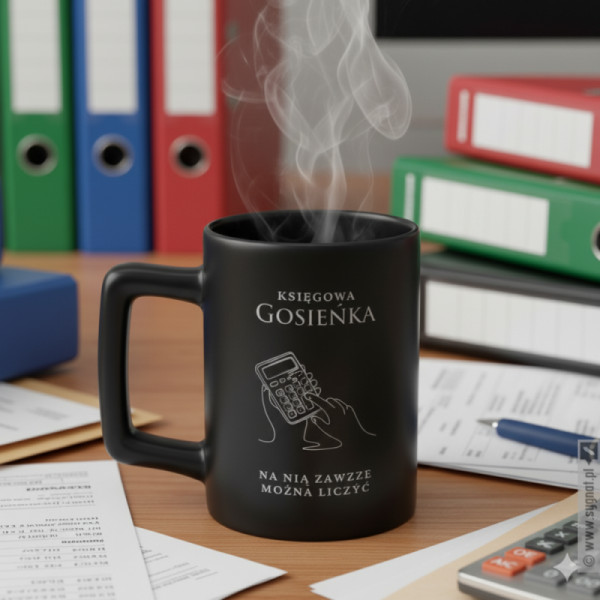 Kubek Księgowej - grawerowany kubek z personalizacją dla księgowego
