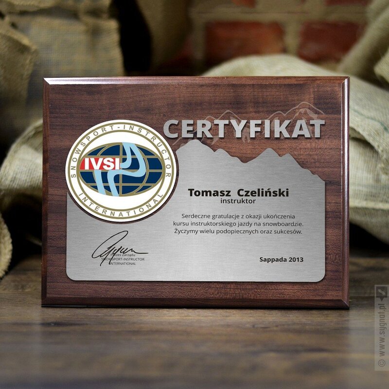 Zdjęcie produktu Certyfikat ukończenia kursu - dyplom grawerowany