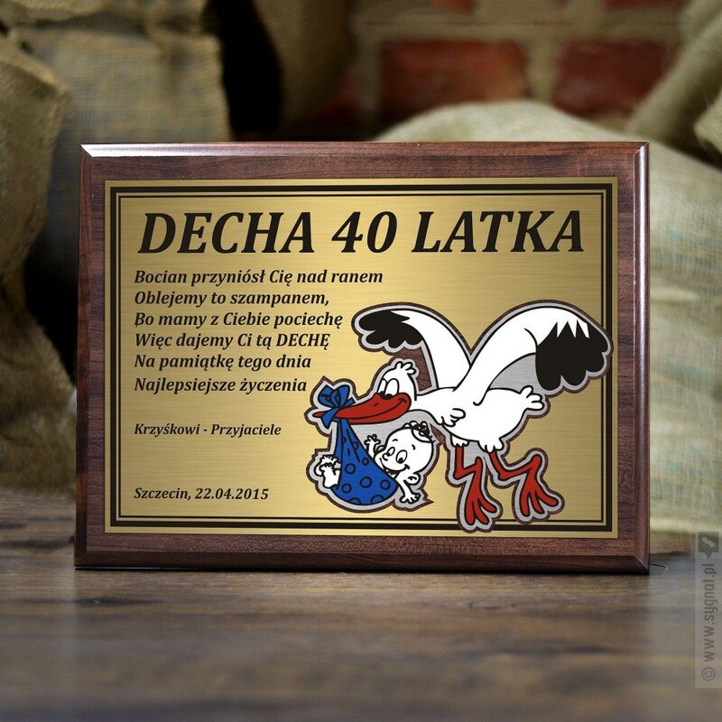 Zdjęcie produktu Decha 40-latka - dyplom urodzinowy